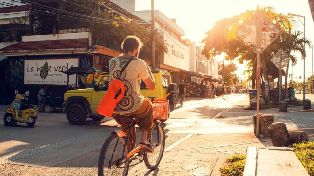 Bike Riding in Playa del Carmen, Mexico