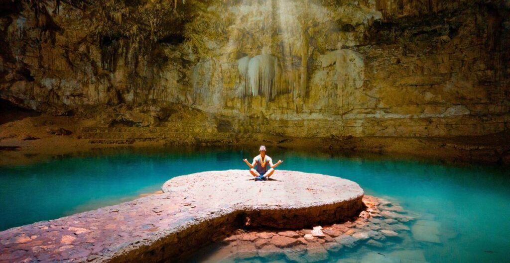 Cenote Suytun Valladolid on Mexico’s Yucatan Peninsula