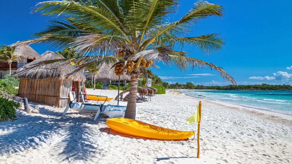 Playa Xpu-Ha Beach in playa del carmen, Mexico