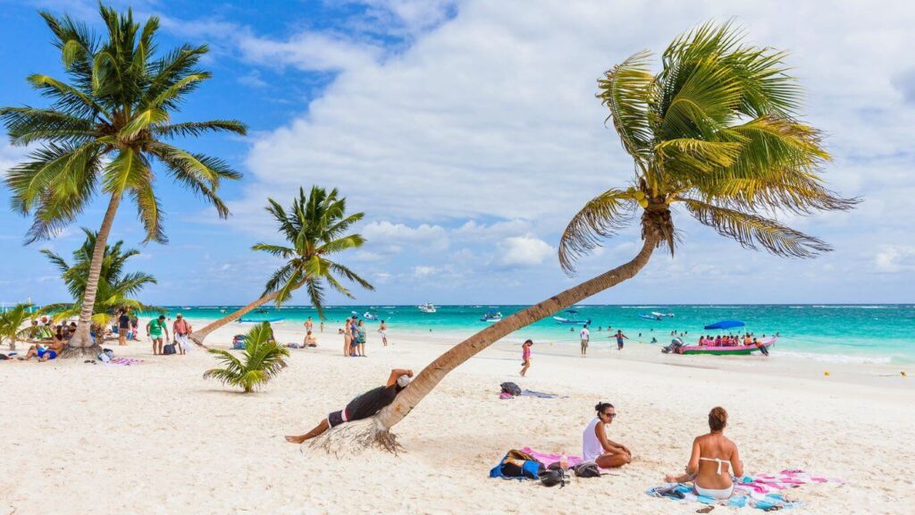 Playa Paraiso Beach in  Tulum, riviera maya, Mexico